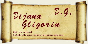Dijana Gligorin vizit kartica
